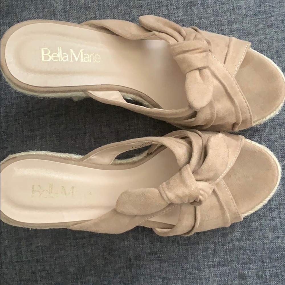 Bella Marie leather Wedges